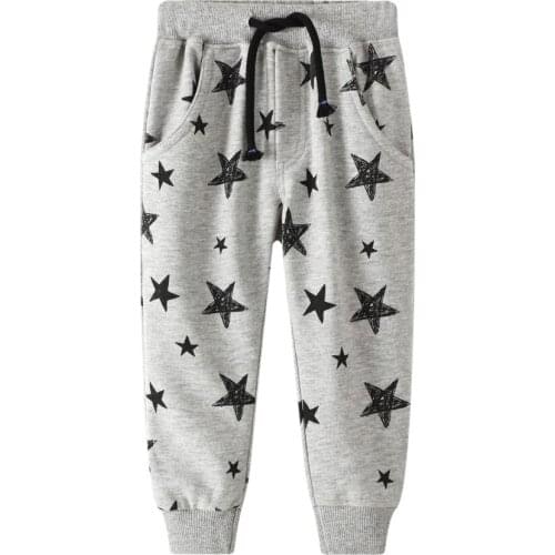 Funnygame New 2020 Cartoon Childrens Long Pants Cotton Cute Boys Girls Sweatpants for Autumn Spring Kids Trousers Pants