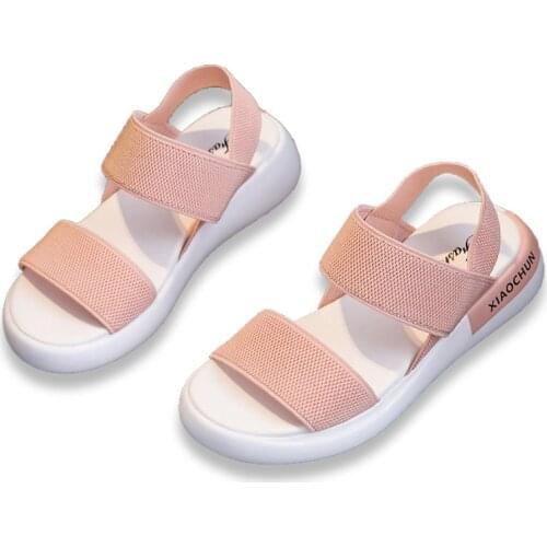 Womens sandals wedge shoes summer flat skates knitting versatile sports leisure 2021 NEW