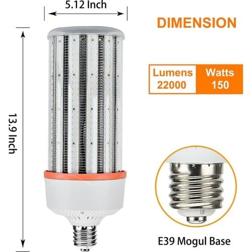 LED Corn Bulb 200W 150W 120W 80W E40 E39 LED High Bay Light for Warehouse Factory Workshop Store Supermarket Stadium Sport Court