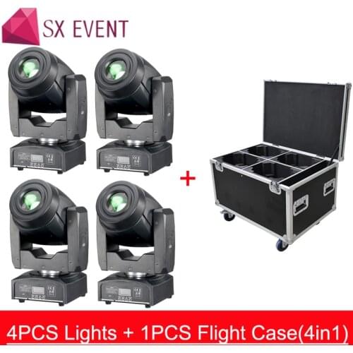 75W LED Spot Moving Head Light LED Gobo Lyre Moving Head Light with Rotation Gobo Function for DJ Disco Stage 4pcs/lot