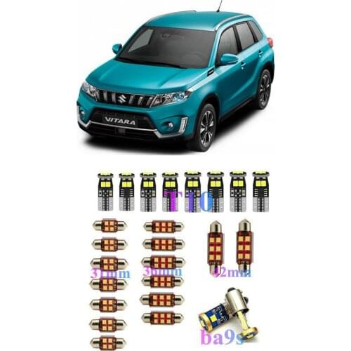Interior LED Lights Replacement for suzuki grand vitara swift sx4 vitara Alto Kizashi VITARA Splash Accessories Kit WHITE