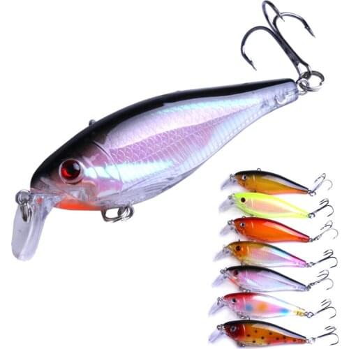 1pc Laser Minnow Fishing Lure 9CM 12.5G Pesca Hooks fish Wobblers Tackle Crankbait Artificial Japan Hard Bait Swimbait