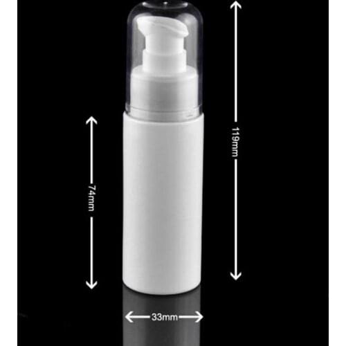 50ml White plastic Bottles Lotion Cream Liquid Foundation Empty Packing Cosmetic Containers F20173610