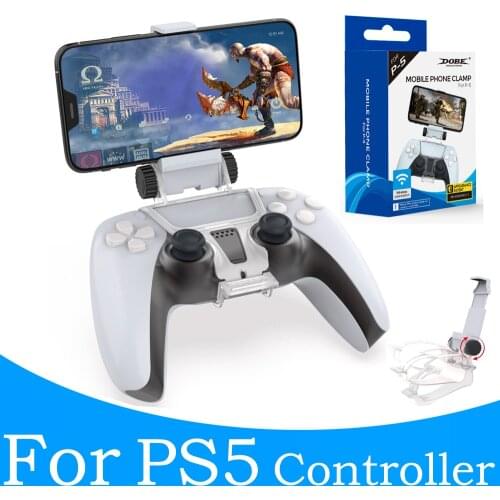 PS5 Accessories Smart Phone Clip Clamp Stand Bracket for Sony PlayStation 5 Dualshock 5 Controller Holder Joystick PS5 Mount
