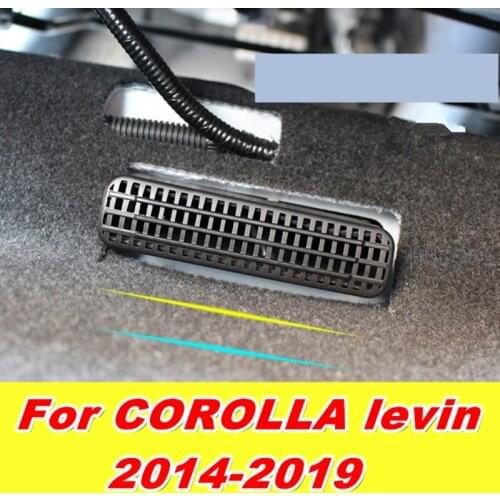 For COROLLA levin 2014-2019 Double engine E seat rear air conditioning air outlet dust cover protective cover auto parts