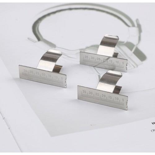 Stainless Steel Span Measure Scale 35mm Gauge Dental Finger Ruler Endodontic Instrument for Dentist