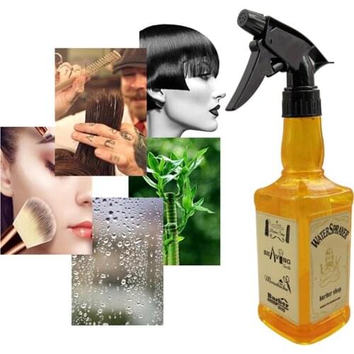 Hairdressing Spray Bottle Salon Barber Hair Tools Retro Whiskey Oil Head Sprayer Handy to use without refilling often