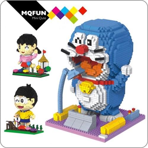HC Huge Japan popular anime cartoon Doraemon building blocks for kids new product action figures diamond block educational toy