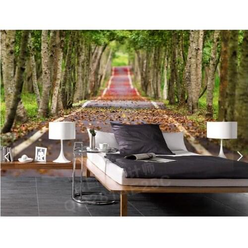 Customized 3d photo wallpaper 3d wall murals wallpaper Avenue fashion decoration setting wall scenery 3d living room wallpaper