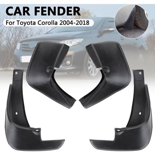 LEEPEE Scratch Resistant Mudflaps Mud Flaps 4Pcs/set For Toyota Corolla 2004-2018 Front Rear Mudguards Fender Splash Guards