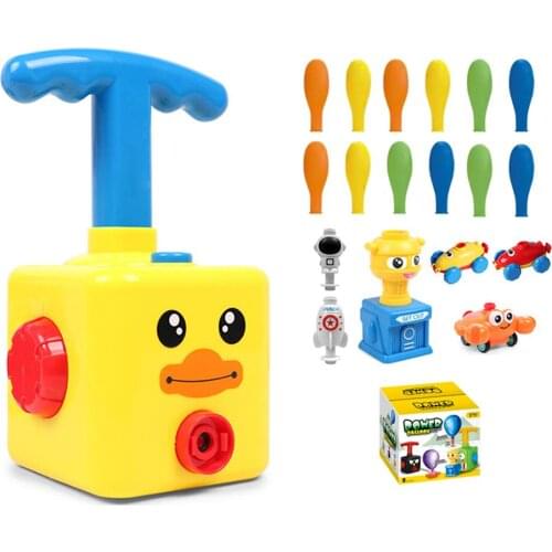 Power Balloon Car Toys Inertial Power Balloon Launcher Education Science Experiment Puzzle Fun Toys for Children dropshipping