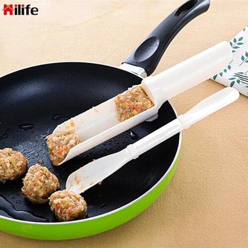 Meat Shovel Meat Ball Maker Kitchen Cooking Tools Plastic 1 Set Meatballs Mold Fish Shrimp Balls Meatloaf DIY Mould