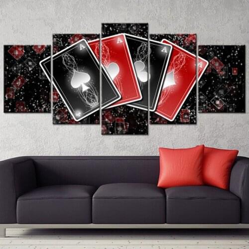 5Pcs Full Square/Round Diy Diamond Embroidery Playing Cards Poker 5D Cross Stitch diamond painting Wedding decorationZP-2973