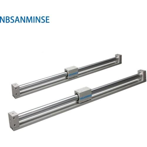 CY3R 25mm Magnetically Coupled Rodless SMC Type Pneumatic Compress Air Cylinder Directly Mount Type NBSANMINSE