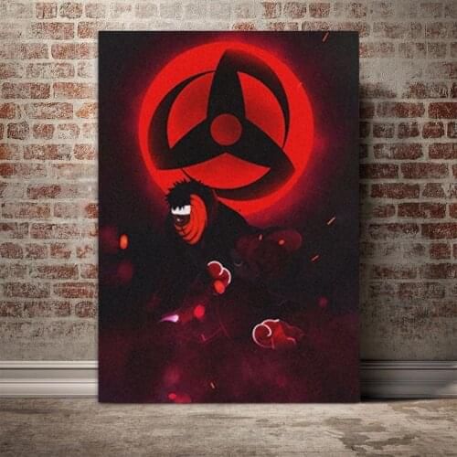 Wall Art HD Prints Obito Uchiha Akatsuki Home Decor Animation Poster Pictures Anime Role Canvas Paintings For Living Room Decor