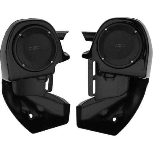 Motorcycle Lower Vented Leg Fairing 6.5" Speakers with Grills For Harley Touring Road King Electra Glide Street Glide 1983-2013