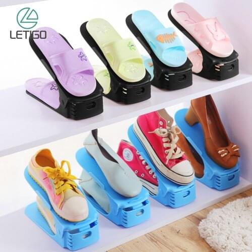 Blue Color Shoes Organizers Shoes Display Holder Non-Slip Slipper Durable Organizer Storage Stand Home Organize Tool Shoemaker