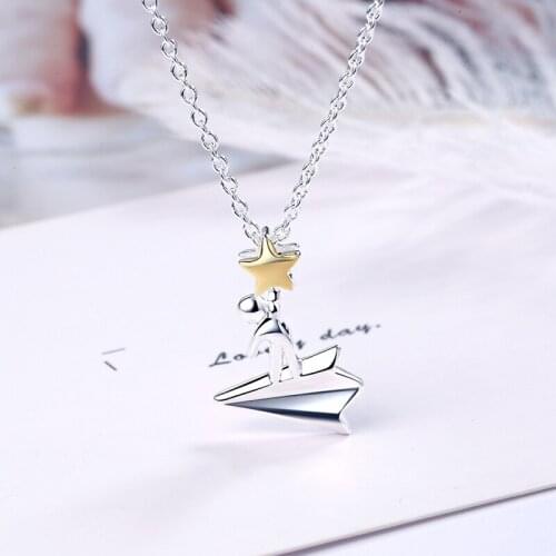 Lovely Tiny Star Plain Pendants Necklaces Silver-Plated Link Chain Choker Necklaces Fashion Jewelry Gift For Women Girls