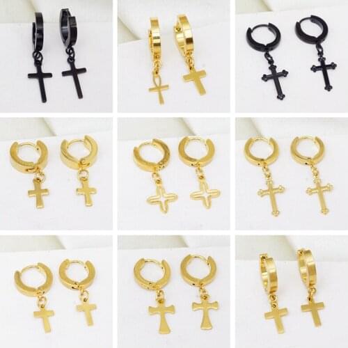 31 Styles Minimalist Brand Hoop Circle Earring Woman Men 2021 New Cross Gold Color korean Small Circle Earrings Jewelry brincos