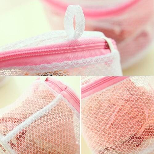 Home Use Lingerie Washing Mesh Clothing Underwear Organizer Washing Wash Bags Bra Mesh Bag Useful Laundry Storage Zipper Ba M8P4