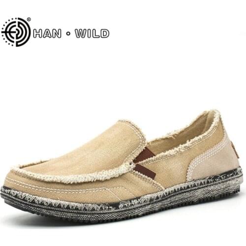 Spring Autumn Fashion Flats Canvas Shoe Male Casual Shoes Slip Easy to Wear Man Driving Shoes Breathable Loafers Mens Sneakers