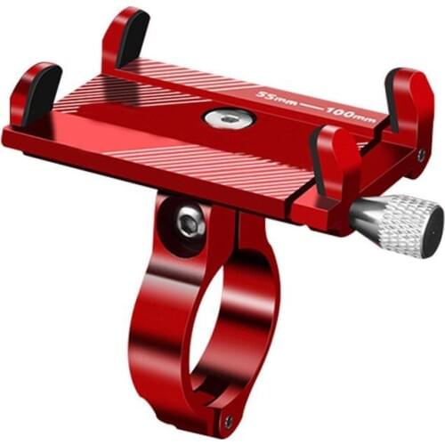 Aluminum Bicycle Phone Holder For 3.5-6.2 inch Smartphone Adjustable Support GPS Bike Phone Stand Mount Bracket