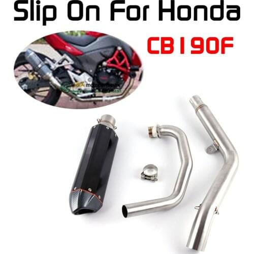 Motorcycle exhaust Muffler contact middle Link pipe for HONDA CB190F Slip-On without exhaust