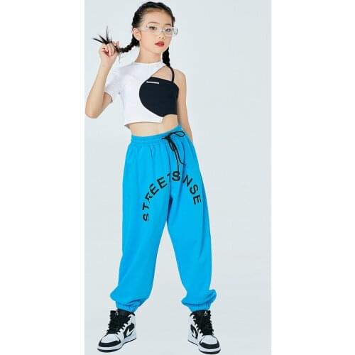 High-quality 2021 new performance suits, hip-hop girls, jazz dance costumes, catwalk childrens performances, practice clothes