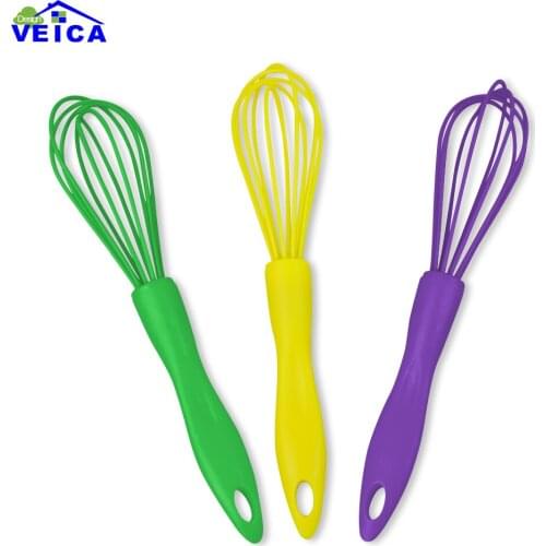 New 1PCS Egg Mixer Egg Beaters Milk Egg Cream Silicone Whisk Cook Tools Kitchen Blender