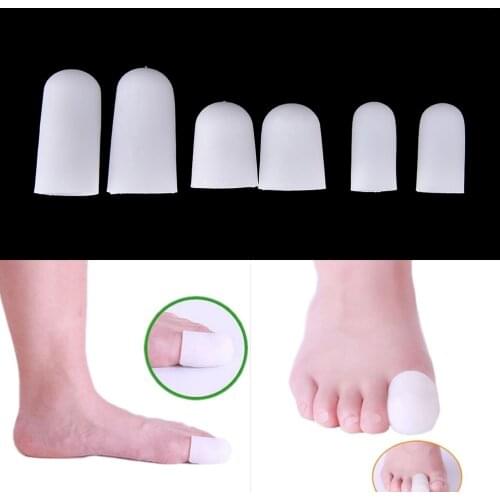 2Pcs Silicone Gel Tube Bandage Finger & Toe Protectors Foot Feet Pain Relief Guard For Feet Care Insoles Feet Care Tool