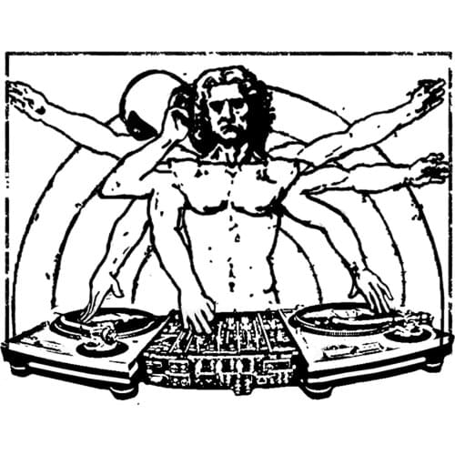 2019 Hot sale Fashion T shirt DJ Da Vinci Dj DeeJay T-shirt Go DJ Go DeeJay T-shirt Hip Hop Dj T-shirt S-2XL Tee shirt