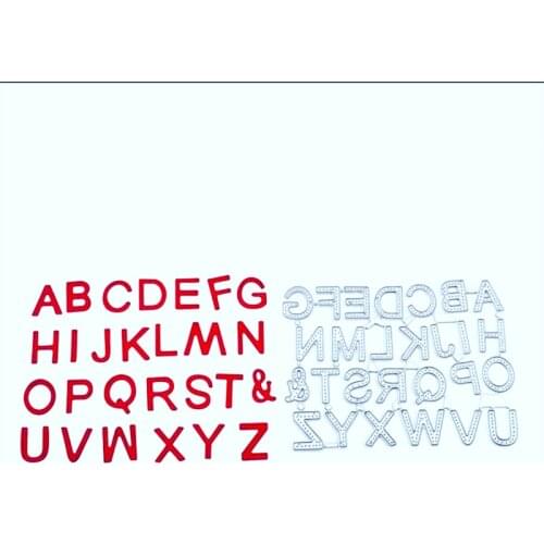 26 English letters Metal Cutting Dies for DIY Scrapbooking Album Paper Cards Decorative Crafts Embossing Die Cuts