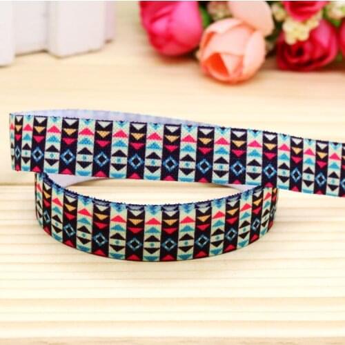 5/8'' Free shipping Fold Elastic FOE tribal printed headband headwear hairband diy decoration wholesale OEM P5127