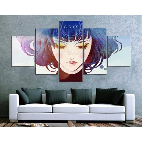 5 Pcs HD Muur Schilderijen Gris Game Poster Kunstwerk Canvas Schilderijen Muur Foto Voor Woonkamer Decor