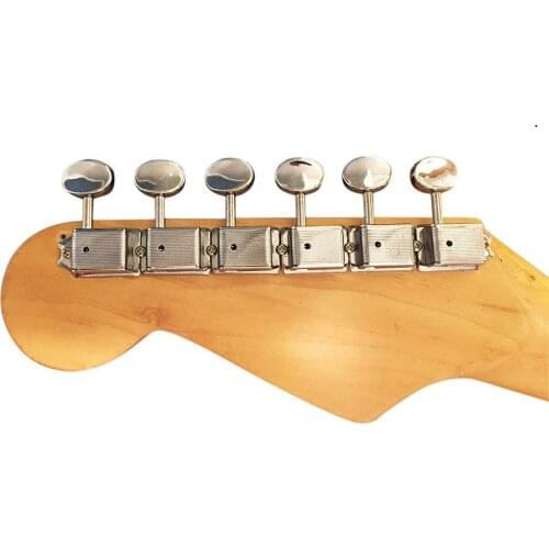 6Pcs Right handed Split Shaft Vintage Guitar Tuning Pegs Guitar Tuners Machine Heads for ST TL electric Guitar Nickel