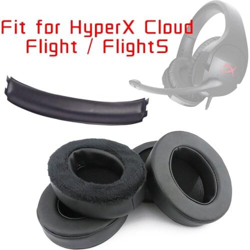 Earpads For HyperX Cloud Flight / FlightS Gaming Headphone Headband EarCushioins