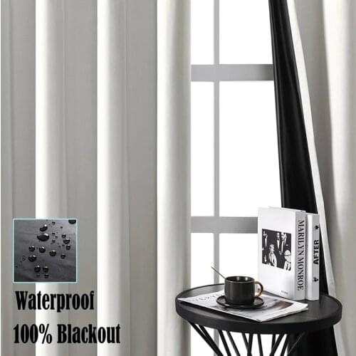 ELKA 100% Blackout Curtains For Kitchen Bedroom Window Treatment Curtains for Living Room Custom Made Blinds Finished Drapes