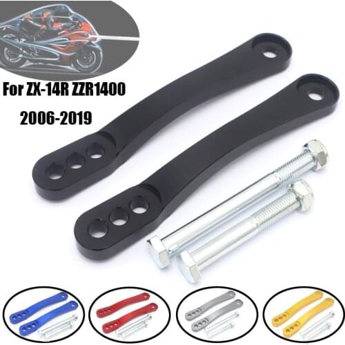 For KAWASAKI ZX-14 ZX-14R ZZR1400 2006-2019 ZX14R Motorcycle Accessories Rear Suspension Drop Link Kits Lowering Links Kit