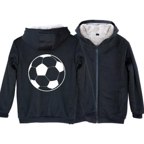 Basketball Sport Man Boy Parkas Full Zip Coat Plus Velvet Autumn Winter Couple Clothes ZIIART