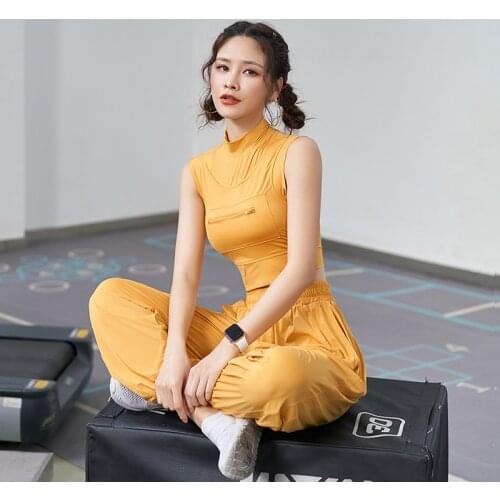 Short umbilical exposed sports vest womens net red quick-drying sleeveless yoga clothes tops t-shirts and gym clothes summer