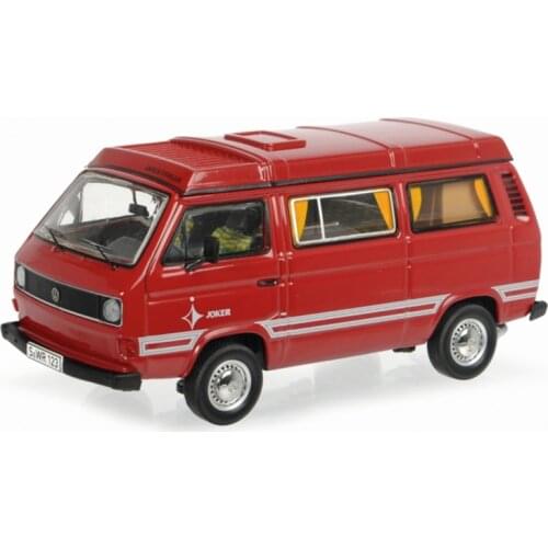 Diecast 1/43Scale VW T3a Westfalia Camping Bus Minivan Alloy Simulation Car Model Collection Souvenir Gift Display Hot Toys