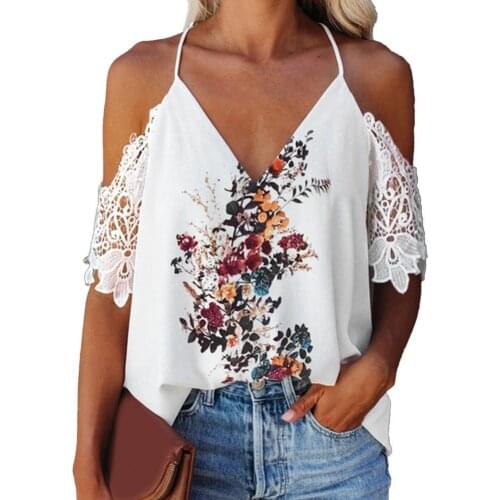 New Srylish Women Blouse Floral Print All-match Breathable Women Short Sleeve T-shirt Tops for Daily Wear Tops