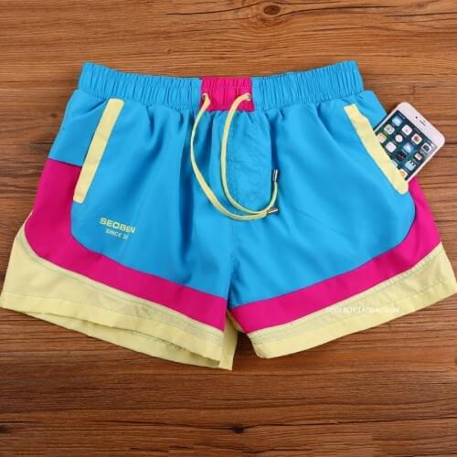 Newest Mens Board Shorts Men Swim Shorts Swimwear Patchwork Surfing Shorts Swimsuit Maldives Sand Beach Wear Running Trunks