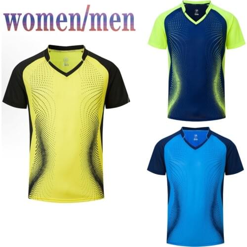 New 2019 Quick dry Badminton shirts ,Table Tennis shirts Men / Women ,sports shirts , Running t-shirts ,Fitness Gym shirts AB119