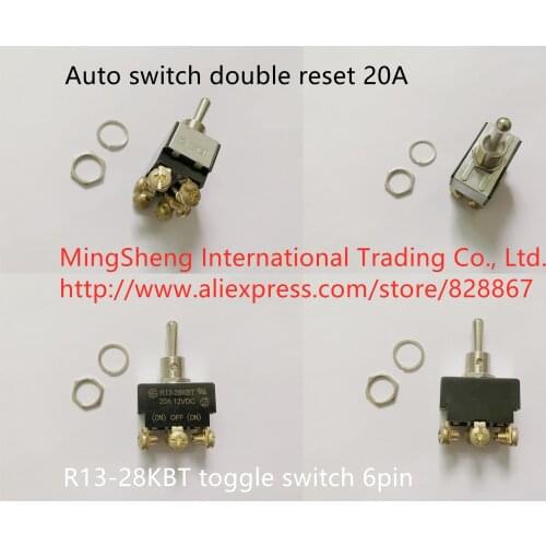 Original new 100% auto switch reset R13-28KBT double toggle switch
