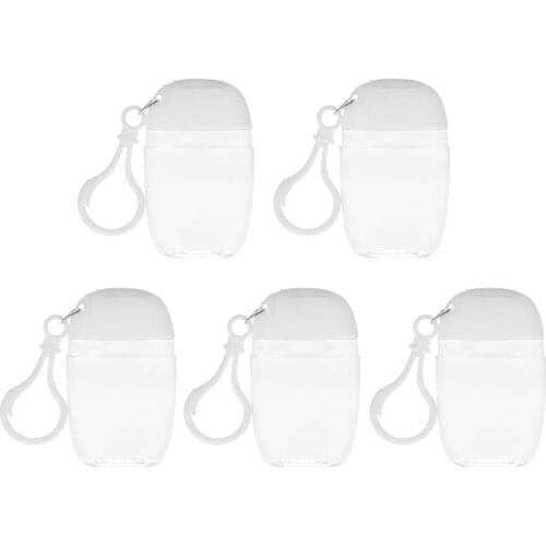 1pc Plastic Clear Empty Bottle Travel Small Size Holder Flip Cap Reusable Portable Empty Bottles Mini Liquid Container