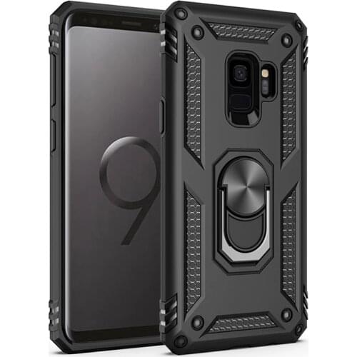 Shockproof Case For Samsung Galaxy S9 S8 S10 S20 Ultra Plus Note 9 8 A51 A71 Note9 A50 A70 Magnetic Ring Holder Stand Cover Caps