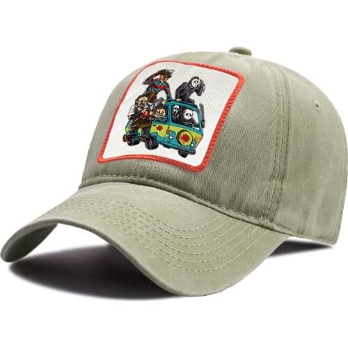 Adjustable Outdoor Riding Hats Cotton Unisex Baseball Cap Jason Clown Saw Halloween Baseball Caps Sun Shade Sport Snapback Hat