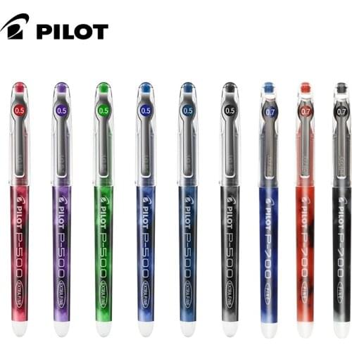 1pcs PILOT Needle Tube Pen P500/P700 Water Pen 0.5/0.7mm Large Capacity Student Calligraphy Exam Special Pen Stationery