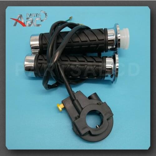 Handlebar Throttle Grips With Kill Switch for 49cc 66cc 80cc Motorized Bicycle